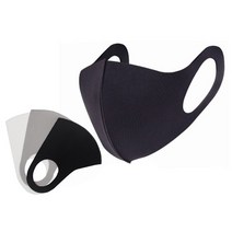 프시케 대형 3D 입체 연예인 패션 다회용 마스크 10매 (화이트), 1팩, 10매입