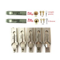 핸즈프리 Lishi 2 in 1 Tools SS001 프로 도구 문 시민 잠금 오프너 손 전문 자물쇠, 09 SC4