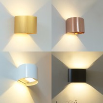 조명1번지 LED모던스틸벽등(라운드형) 8W 외부겸용벽등 LED칩내장 원형벽등, 라운드형-화이트