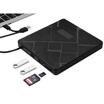 cd리핑 리핑기 cd dvd플레이어 odd kuwfi usb3.0 + type-c 버너 rw 외부 광학 드라이브 플레이어 mac 노트북 windows pc 용 tfsd 카드, 없음