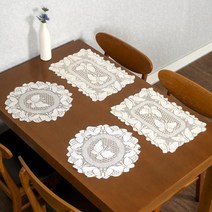 레이스 테이블매트 북유럽테이블보 식탁매트 빈티지테이블러너 나비 레이스테이블러너 2종 테이블러너 식탁, 상세페이지 참조, 상세페이지 참조