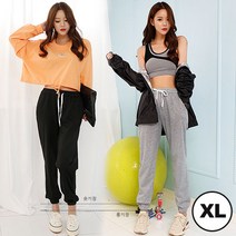 제이피플 -롱숏면조거팬츠 남여공용 트레이닝바지 츄리닝 요가복 조거 밴딩와이드