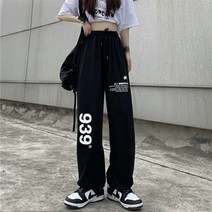 여성 하이웨이스트 프린팅 939 트레이닝바지 힙합 스트릿패션