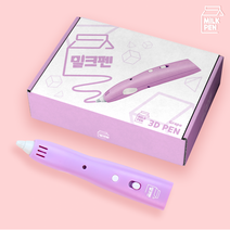 펜톡 밀크펜 포도맛 멜론맛 저온 3D펜 어린이용 PCL 필라멘트 3색 (도안 재료 포함)