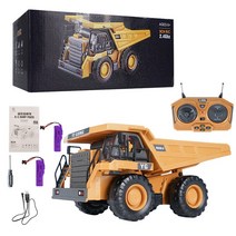미니카 몬스터트럭 엔진rc카 1:20 RC 굴삭기 덤퍼 자동차 2.4G 원격 제어 엔지니어링 차량 크롤러 트럭 불, 05 dumper 2B