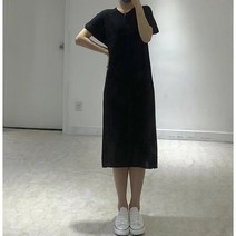 오르네트 여성 라운드넥 니트 원피스