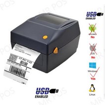 영수증사진기 포토프린터 Xprinter 라벨 바코드 프린터 열영수증 UPS DHL 메이커용 USB 블루투스 20-100m, 03 BK USB_04 영국 플러그