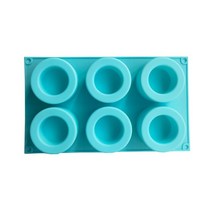 벽돌틀 시멘트 블럭6구멍 실리콘 화분 금형 DIY 수동 점토 공예 만들기 석고 콘크리트 식물 냄비 케이크, 03 012blue