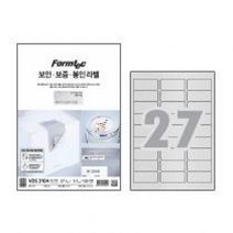 폼텍 보안 보증 봉인라벨 VDS-3104 (5매/27칸)