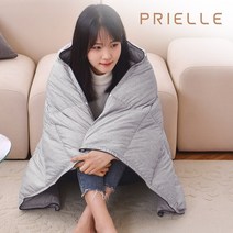 쁘리엘르 시그니처 구스 패딩 무릎 담요 75x140
