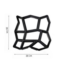 정원 도보 포장 금형 DIY 수동 시멘트 벽돌 돌 도로 콘크리트 경로 메이커 재사용 가능한, AS