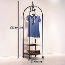 옷가게 옷 고정식 행거 진열대 여성 벽 사이드