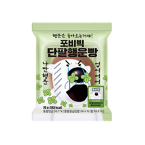 포비빅 단팥행운빵 캐릭터빵 투명포토카드1개포함 70g, 9개