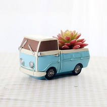ROOGO 루고 화분 빈티지 블루 트럭