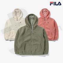 휠라 여성 루즈핏 보아 플리스 후드 자켓 FS2PLD4152F