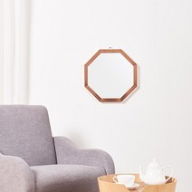 리아 메탈 정팔각 거울 2size, 화이트