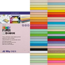 킹콩박스 두성 OA팬시페이퍼 180g 15매, R26 백색, 15장, A4