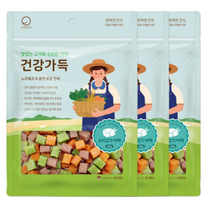굿데이 강아지 건강가득 간식 300g, 12개, 오리고기 야채