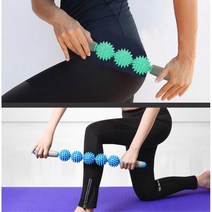 셀프 전신지압 다리 마사지봉 안마기 발바닥 종아리알 바디케어 발 여성, 지압마사지바5단 스카이블루