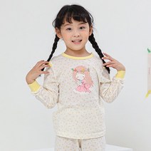 삐삐롱 선한영향력플로라 오가닉 자카드 9부 상하세트