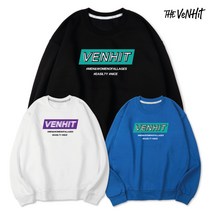 벤힛 컨셉박스 특양면 세미오버 남녀공용 무지 맨투맨 M~4XL 빅사이즈