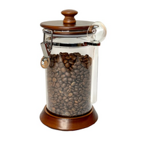 카페리아 나무/아크릴 커피보관용기 1000ml, 혼합색상, 4개