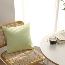 바자르 솔리드 린넨 쿠션커버40x401장+쿠션솜1개