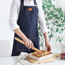 PG 카페 공방 주방 다용도 예쁜 청 앞치마 남성 여성 공용, 1개, B