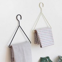 주방 카페 핸드타월 키친크로스 인테리어 걸이 판촉선물 고리수건 독일 식당용 바리스타 타올, 블랙