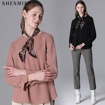 쉬즈미스 쉬즈미스 라운드 스카프 블라우스