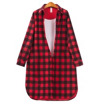 마리엔코 체스체크 루즈핏 롱셔츠