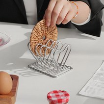 하트 스텐 멀티 랙 2size 와플 토스트 엽서 컵받침 접시 다용도 꽂이 거치대, 1개