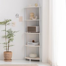 아씨방가구 모모 400 5단 다용도 사이드 코너 선반, 화이트