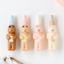 도낫도낫 베어 트래블 공병 세트 보틀 디스펜서 펌프 스프레이 곰 SD, 피치
