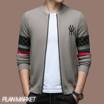 플레이보이 playboy 남자 숄카라 롱 가디건 봄 가을 오버핏 빅사이즈 니트 집업 남성 캐시미어 가디건 명품 브랜드 132