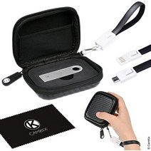 Ledger Nano S Bitcoin/Cryptocurrency Wallet용 보호 케이스 - 전송 전원 및 데이터 전송을 위한 USB 스트랩 포함 - 메쉬 포켓이 있는 내구성 있는 나일론 하드쉘 케이스 - 가볍고 안전함, for Trezor One