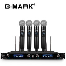 무선 마이크 세트 방송 강의 행사 휴대 용 핸드 헬드 g440 시스템 4 채널 uhf 고정 주파수 교회 파티 쇼 회의 무대, US Plug, 원컬러