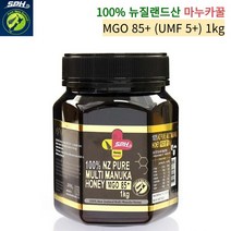 뉴질랜드 100% 마누카꿀 MGO 85+ (UMF 5+) 1kg 마누카 꿀 환자 입원 부모님 선물 추천, 1kg x 1통
