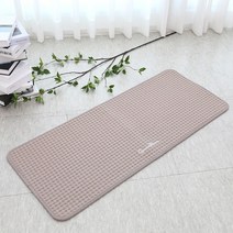 워셔블 욕실 주방 빨아쓰는 순면 퓨어 발매트 논슬립 매트, 그레이