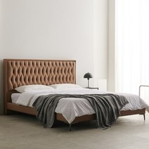 스칸디무드 클로우 호텔 침대프레임 Q/K, 카멜