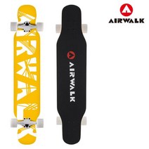 에어워크 AIRWALK_입문용_스케이트보드(롱보드) 46인치 42인치 31인치 27인치 비바 크루져보드 모음, 옐로우/화이트