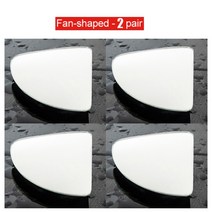 반사경 실내 도로 반사경 신차 사각 지대 거울 HD 유리 무테 360 도 광각 조절 가능한 볼록 백미러 주, 01 Fan-shaped  2 pair