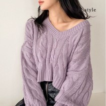 H스타일 (KN)모모꽈V니트티