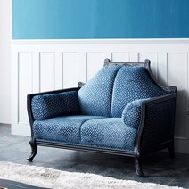 엔틱쇼파 베르사체 이태리 패브릭 1인용 소파, 단품