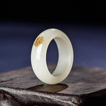 정품 천연 Hetian 화이트 옥 반지 남자 여자 괜 찮 아 요 보석 인증 돌 커플 결혼 액세서리