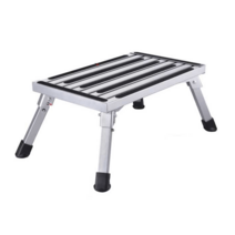 캠핑카 보조발판 카라반 출입문 계단 높이조절 1단, 480x300x190~230 높이조절0