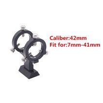 파인더 스코프 조정 가능 레이저 포인터 브래킷 42mm 50mm 66mm 82mm 알루미늄 6 포인트 가이드 링 천체 망원경, 01 42mm(7-41mm)