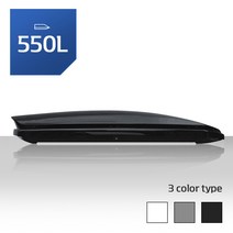 차량용 루프박스 루프백 자동차 캐리어 SUV 승용차 대용량 캠핑 방수 짐 지붕 수납, 550L, 화이트+가로바 포함