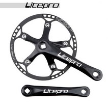 MTB 로드 스프라켓 픽시휠 바퀴 시마노 스램 호환 12 11 10 9 8 7 단 Litepro-자전거 크랭크셋 통합 체인링 크랭크 45T 47T 53T 56T 58T 도로 자전거, 01 Black_04 56T