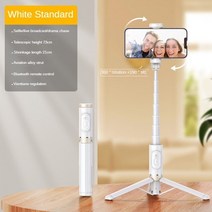 짐벌셀카봉 카메라짐벌 스마트폰 짐벌 무선 블루투스 셔터 삼각대 짐벌 안정기 보이지 않는 브래킷 360, 03 White A